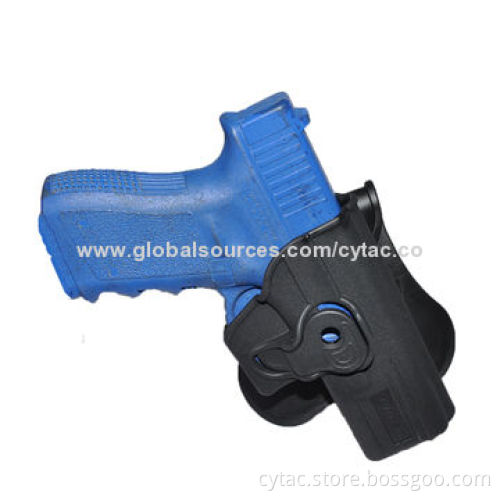 Glock 17/19/23/32 Paddle Holster, Made of Black Polymer, Designed with Release Button